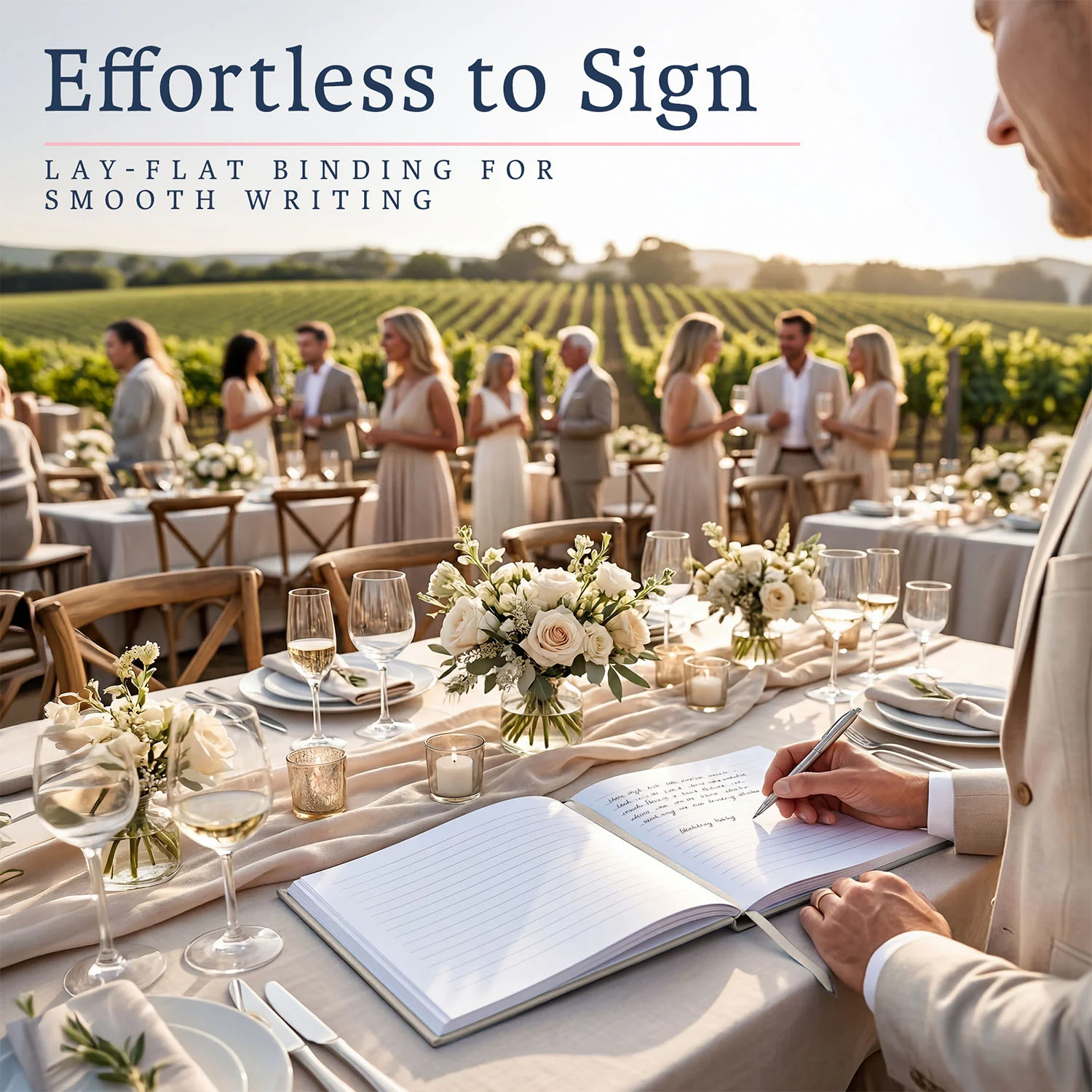 All Occasion Guestbook - Champaigne Beige